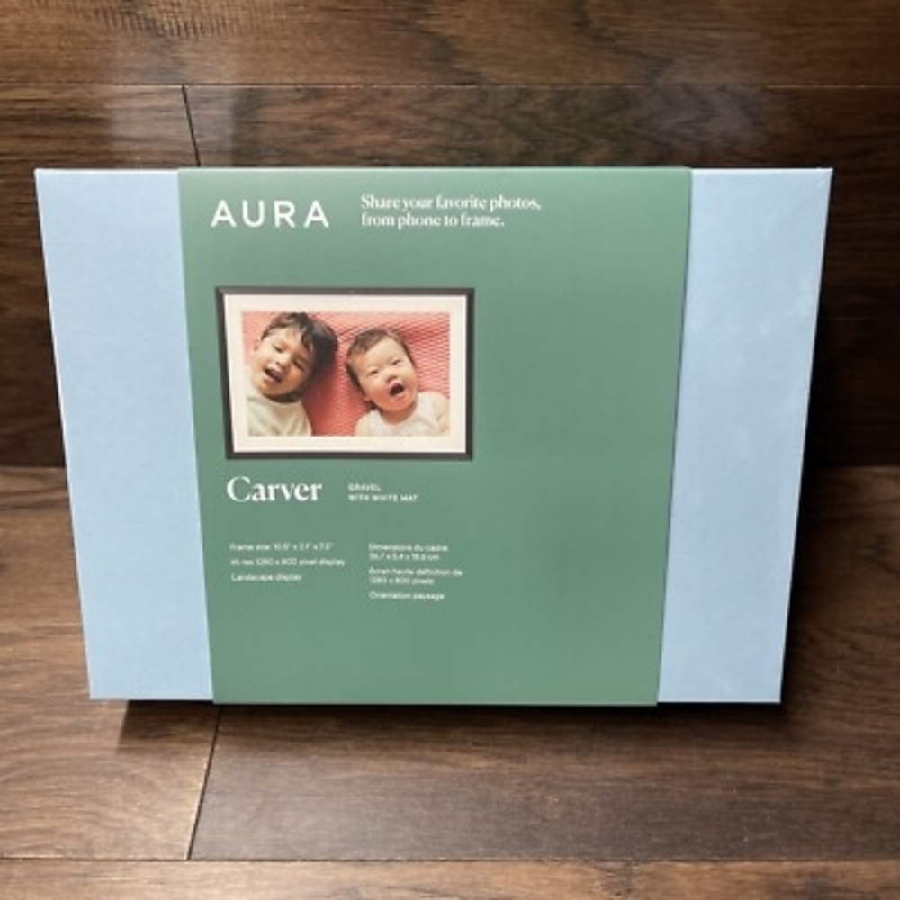 Aura Carver Digital Photo Frame - Blue